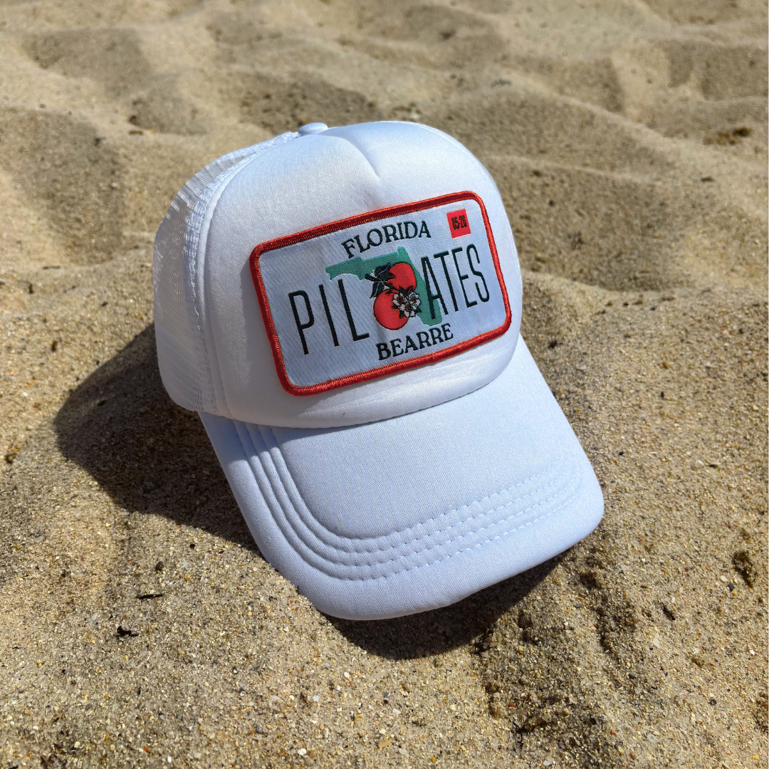 Florida Pilates License Plate Hat