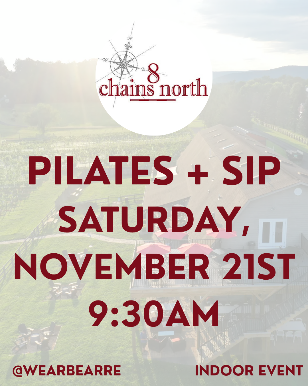 11/21/26 8 Chains North Winery Pilates Event Ticket