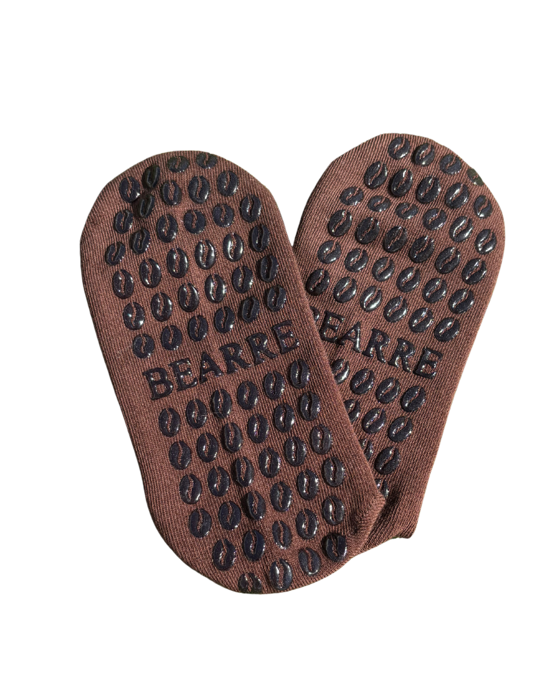 Espresso Ruffle Crew Grip Socks